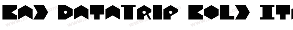 Bad DataTrip Bold Italic字体转换